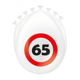 65 Jaar Verkeersbord Ballonnen 8st
